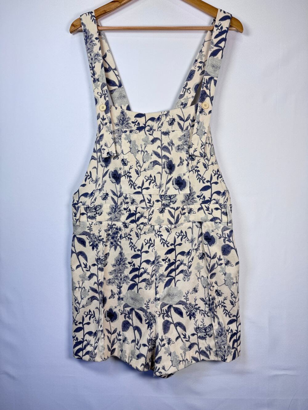 Cider Floral Corduroy Shortalls Romper Cottagecore Granola Girl Plus 3XL